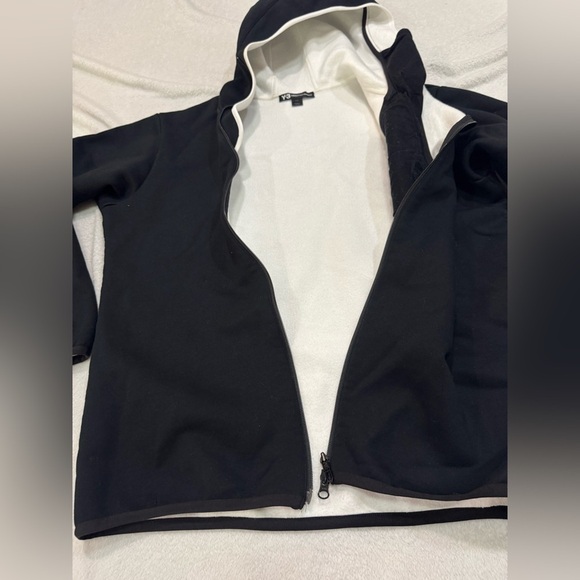 Rare Black Y-3 Adidas Fleece Zipper Hoodie - Picture 11 of 15